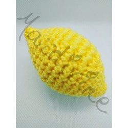 5 fruits et légumes par jour citron au crochet fait main