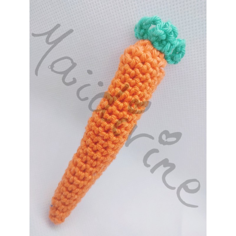 Carotte en crochet made in france et fait main