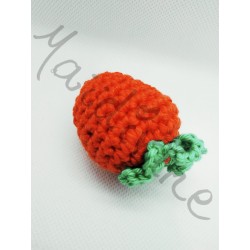 Fraise au crochet fait main et made in France