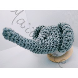 Hochet éléphant au crochet