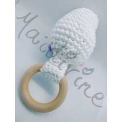 Hochet Charlie la licorne fait main au crochet