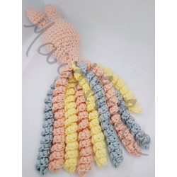 doudou lapine/pieuvre sensorielle au crochet